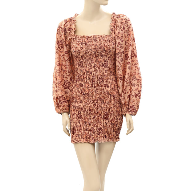 Free People Smock It To Me Mini Dress S
