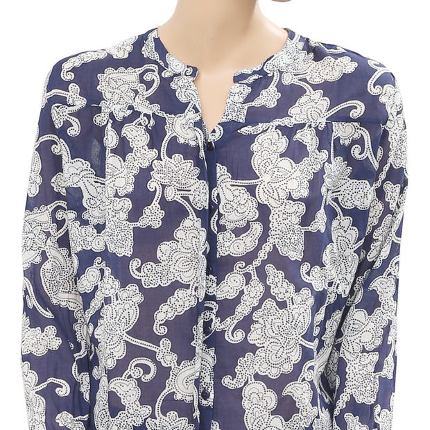 Berenice Chemise Via Printed Shirt Blouse Top