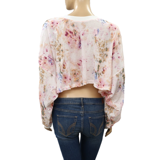 Out From Under Urban Outfitters Ella Tie & Dye Cropped Tee Top