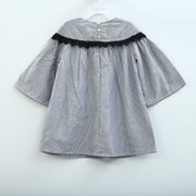 White Chocolate Kids Girls Floral Embroidered Mini Dress 6-7 Years