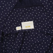 NWT New Anthropologie Maeve polka Printed Dot Tie Sleeves Bloused Top L