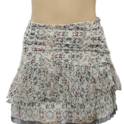 Ba&sh Printed Mini Skirt M