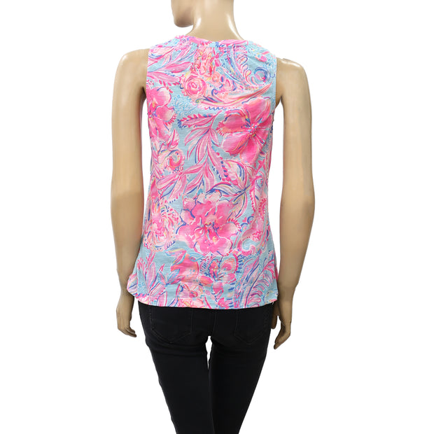 Lilly Pulitzer Essie Smocked Blouse Tank Top