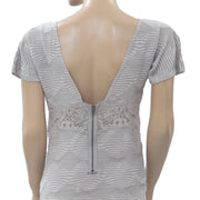 Free People New Romantics Bell Gray Bodycon Mini Dress S