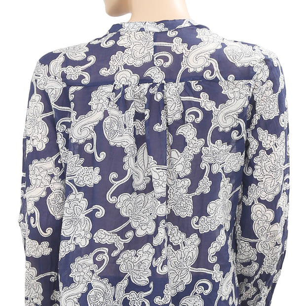 Berenice Chemise Via Printed Shirt Blouse Top