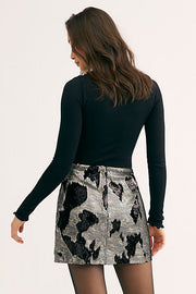 Free People Fp One Sequin Mini Skirt M