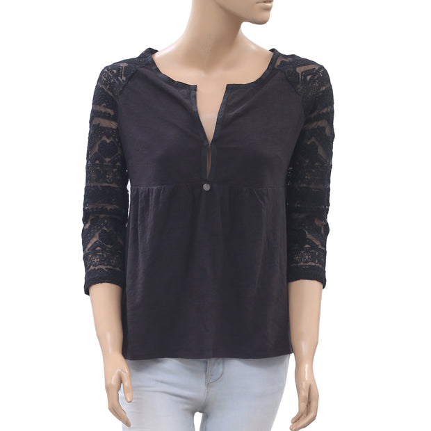 Odd Molly Anthropologie Embroidered Blouse Top S