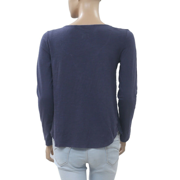 Odd Molly Anthropologie Eyelet Embroidered Blouse Top XS