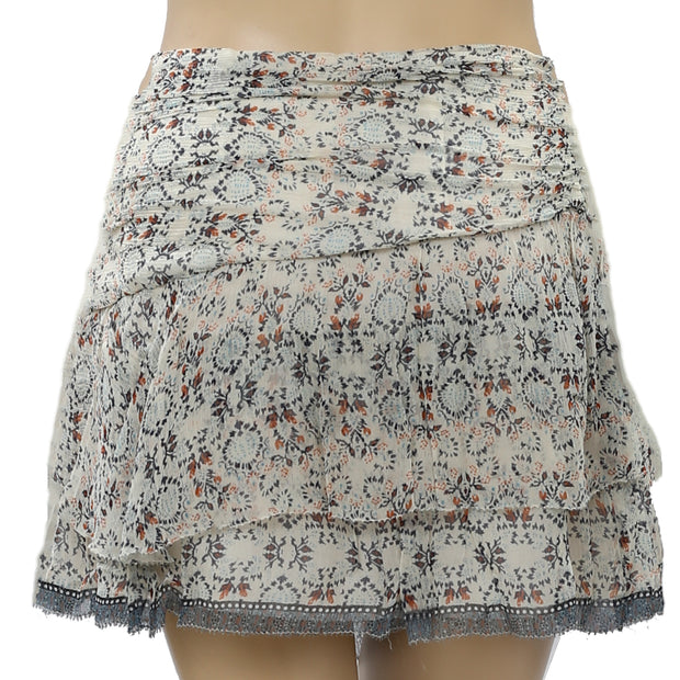 Ba&sh Printed Mini Skirt M
