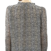 Velvet by Graham & Spencer Anthropologie Mel Leopard Printed Top S