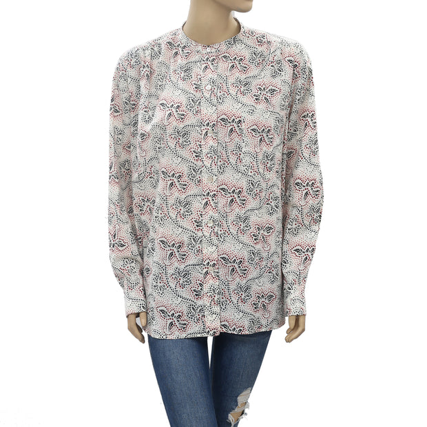 Isabel Marant Etoile Mexika Printed Buttondown Shirt Tunic Top M 38