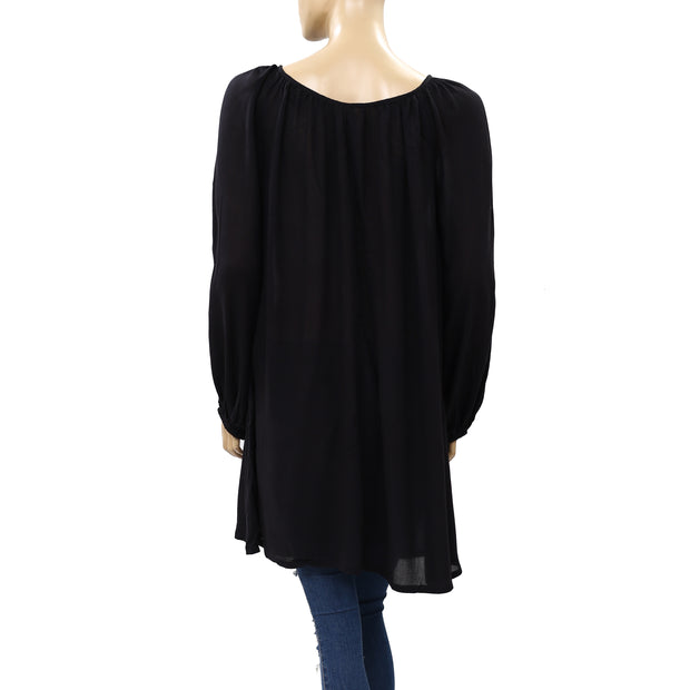 Ecote Urban Outfitters Solid Button Down Tunic Dress