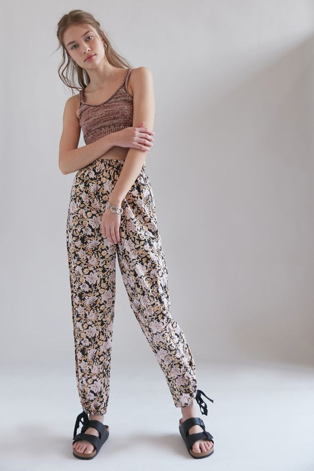 Urban Outfitters Paisley Tie-Cuff Jogger Pants S