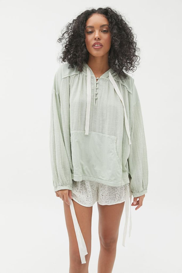 Out From Under Urban Outfitters Helena Gauze Hoodie Top S