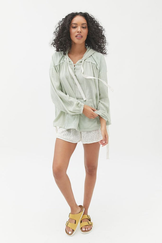 Out From Under Urban Outfitters Helena Gauze Hoodie Top S