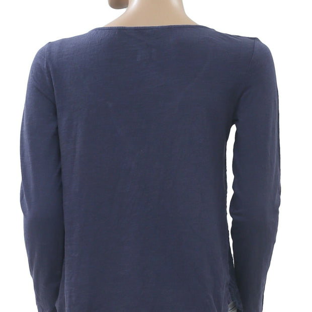 Odd Molly Anthropologie Eyelet Embroidered Blouse Top XS