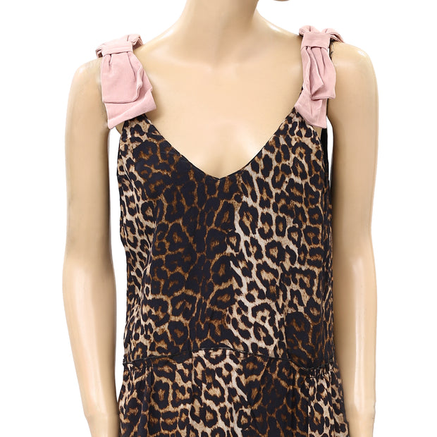 Laurence Bras Paris Leopard Printed Mini Dress S