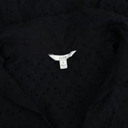 Joie Black Eyelet Embroidered Blouse Top S
