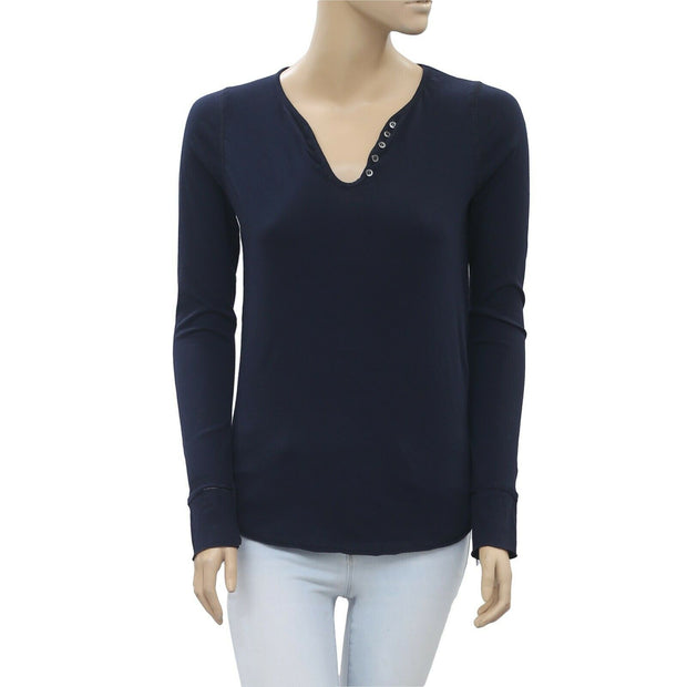 Zadig & Voltaire Tunisian ML Strass Moon T-shirt Top