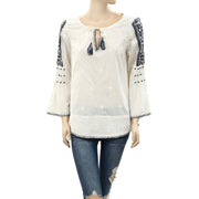 Odd Molly Anthropologie Embroidered Tunic Top M-2