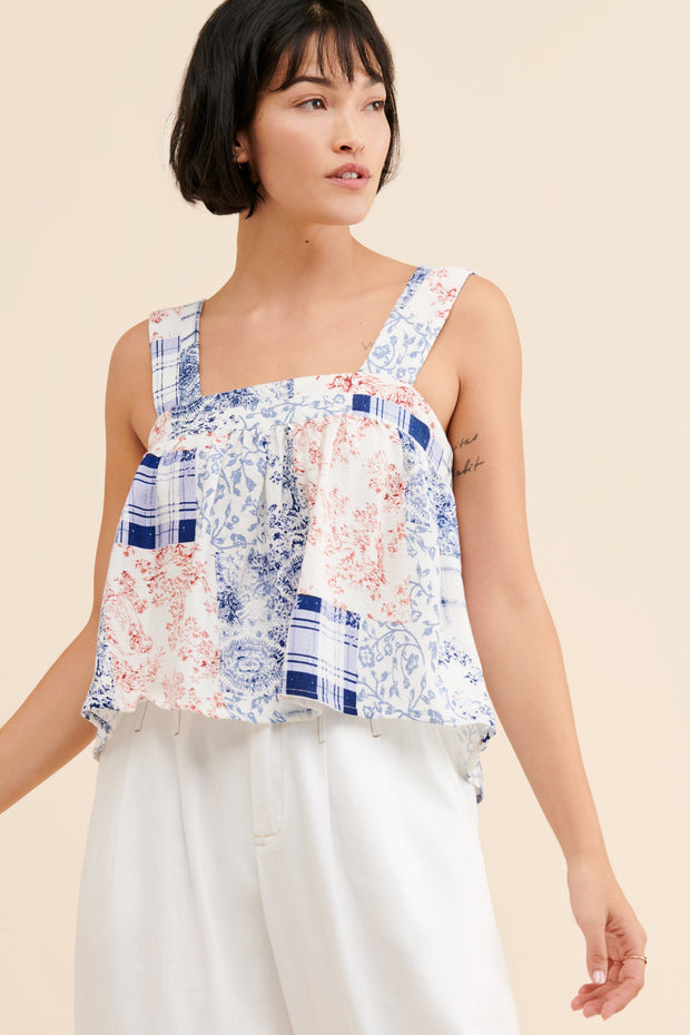 Urban Outfitters Maya Cropped Babydoll Top