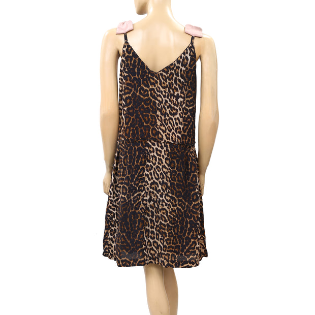 Laurence Bras Paris Leopard Printed Mini Dress S