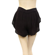 Ecote Urban Outfitters Evelyn Embroidered Yoke Shorts Black S