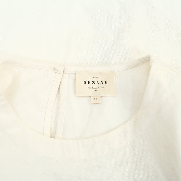 Sezane Solid Shift Mini Dress S-36