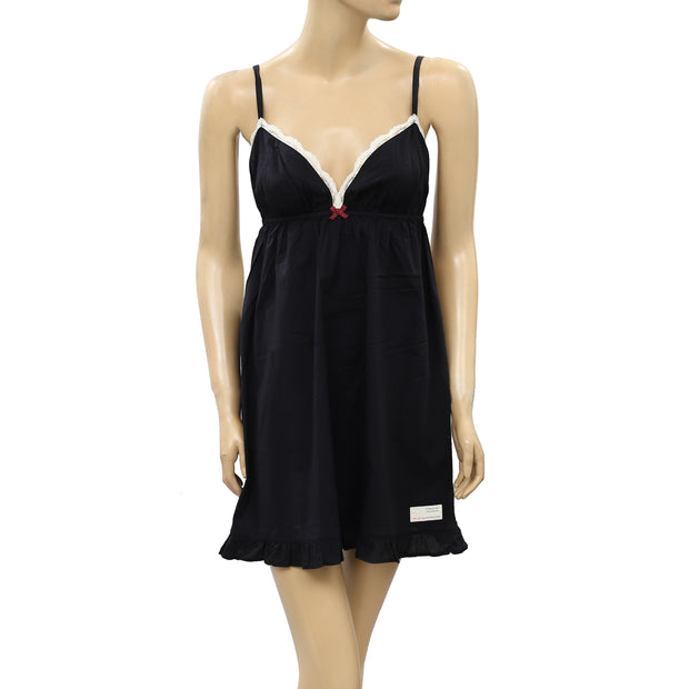 Odd Molly Anthropologie Once In A While Lace Slip Mini Dress  S-1