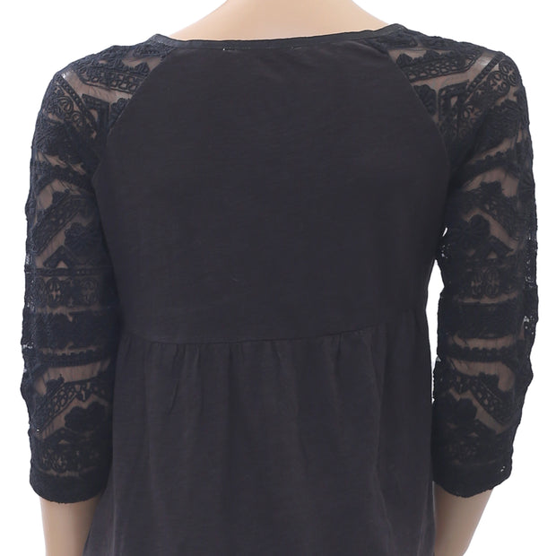 Odd Molly Anthropologie Embroidered Blouse Top S