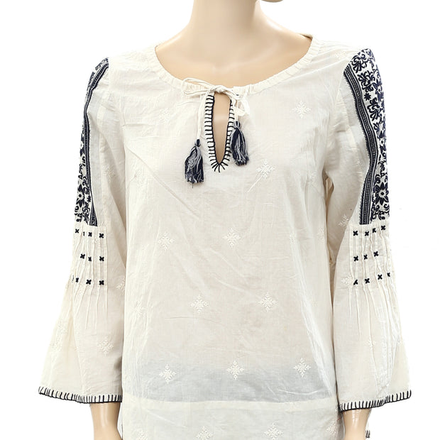 Odd Molly Anthropologie Embroidered Tunic Top M-2