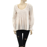 Odd Molly Anthropologie Ruched Tunic Top S-1