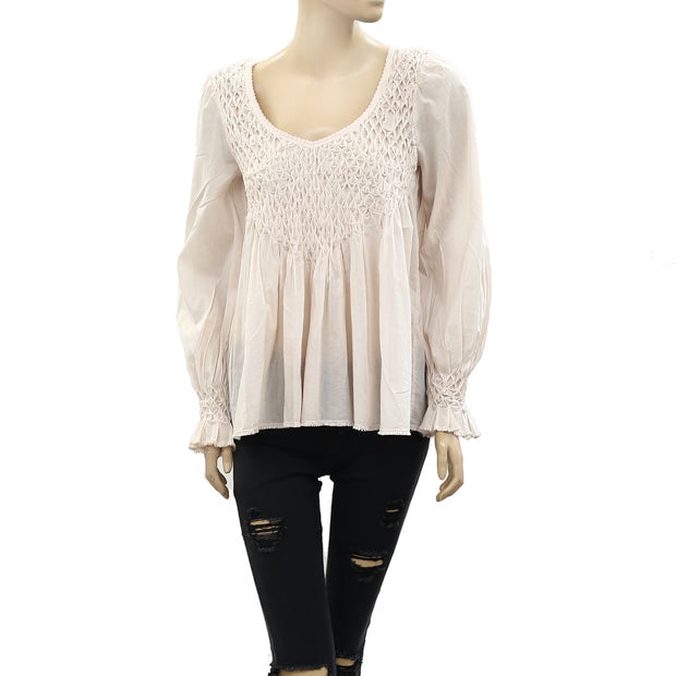 Odd Molly Anthropologie Ruched Tunic Top S-1