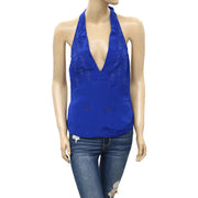 Free People Mockingbird Embroidered Blouse Top S-4