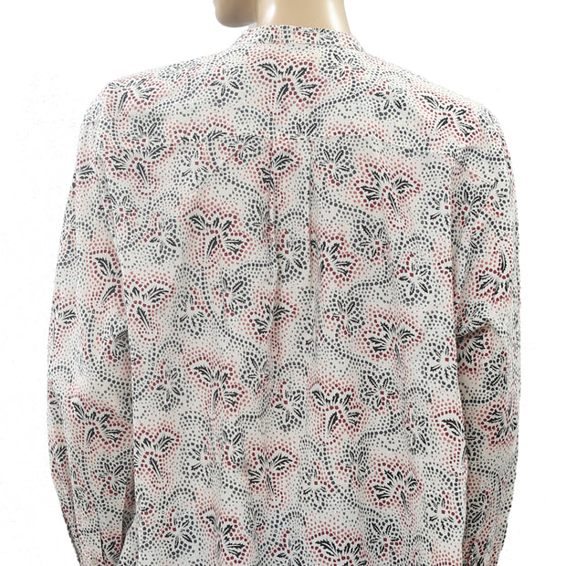 Isabel Marant Etoile Mexika Printed Buttondown Shirt Tunic Top M 38