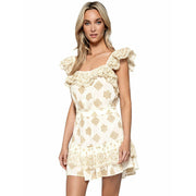 PQ Swim Anthropologie Haven Cate 荷叶边迷你连衣裙 XS /S
