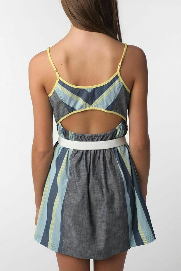 Staring at Stars Urban Outfitter Pop Bound Chambray Mini Dress XS