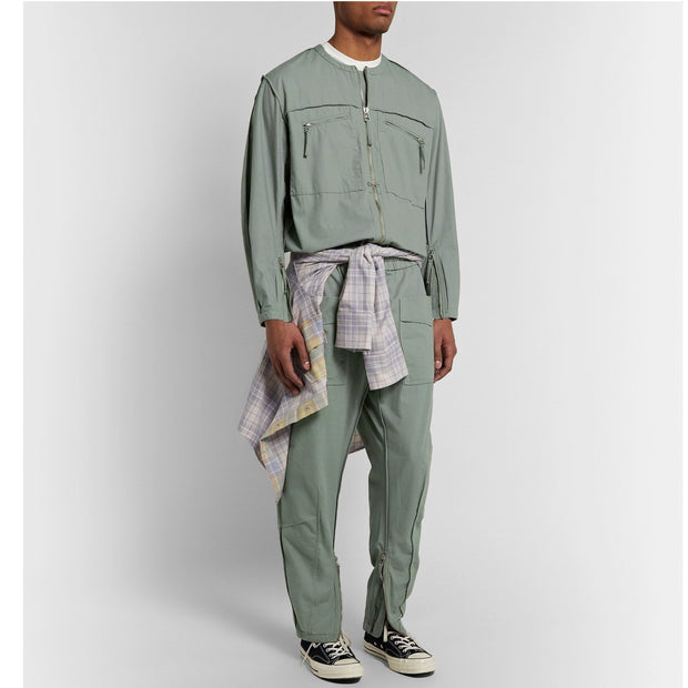Isabel Marant Trevor Cotton-Canvas Boiler Suit Jumpsuit Men's Green