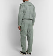 Isabel Marant Trevor Cotton-Canvas Boiler Suit Jumpsuit Men's Green