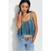 Kimchi Blue Urban Outfitters Scalloped-Edge Swing Cami Top