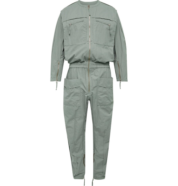 Isabel Marant Trevor Cotton-Canvas Boiler Suit Jumpsuit Men's Green