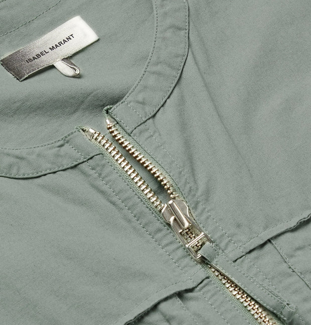 Isabel Marant Trevor Cotton-Canvas Boiler Suit Jumpsuit Men's Green