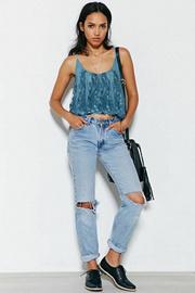 Kimchi Blue Urban Outfitters Scalloped-Edge Swing Cami Top