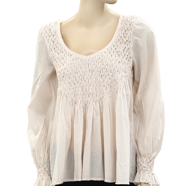 Odd Molly Anthropologie Ruched Tunic Top S-1