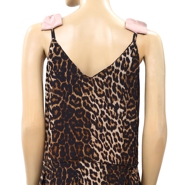 Laurence Bras Paris Leopard Printed Mini Dress S