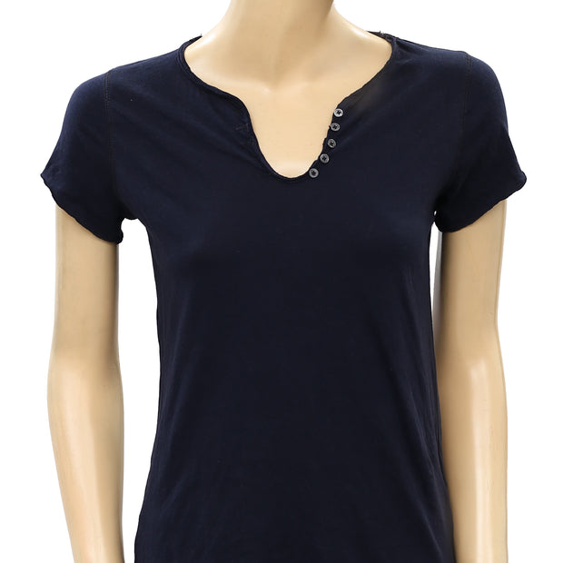 Zadig & Voltaire Tunisien ML Strass Moon T-Shirt Top