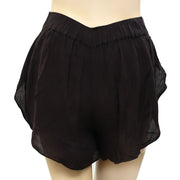 Ecote Urban Outfitters Evelyn Embroidered Yoke Shorts Black S