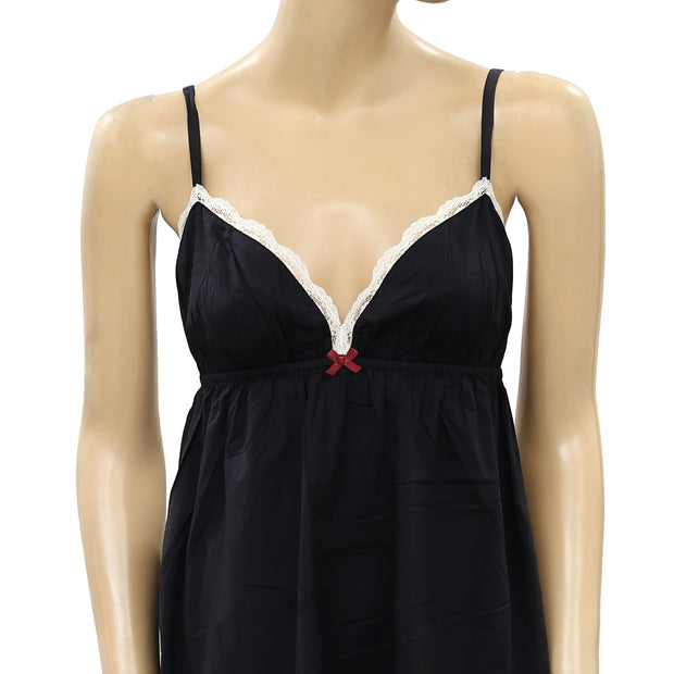 Odd Molly Anthropologie Once In A While Lace Slip Mini Dress  S-1