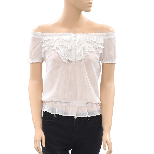Hollister Smocked Blouse Top S