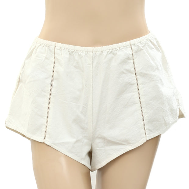Intimately Free People Solid Lace Ivory Shorts